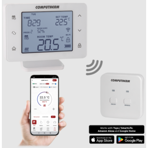 Стаен смарт термостат Computherm Q20RF Wi-Fi